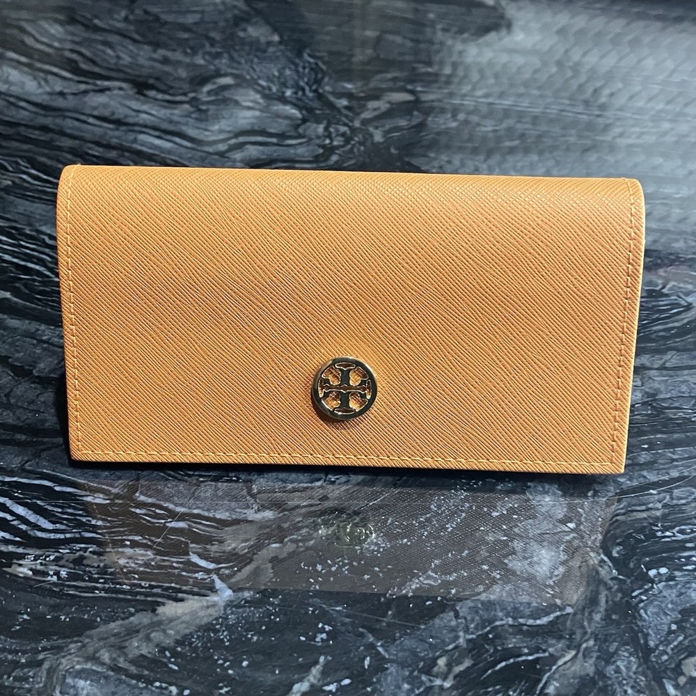 TORY BURCH‎ ORANGE SMALL AUTHENTIC EYEGLASSES CASE EXCELLENT CONDITION